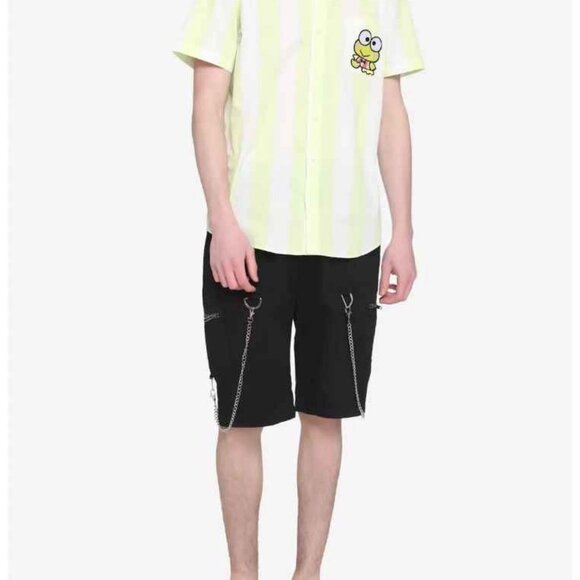 NWT Keroppi Stripe Woven Button-Up (Retired in 2022) - Picture 2 of 6